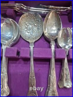 Smith Seymour Sheffield Silver Service 67 Piece Cutlery