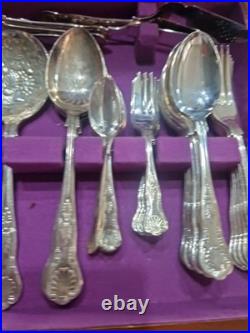 Smith Seymour Sheffield Silver Service 67 Piece Cutlery