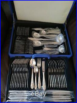 Solingen Edelstahl Rostfrei silver / Gold Plated 70 Piece Cutlery set