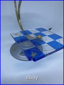 Star Trek 3 Dimensional Chess Set By Franklin Mint 1994 Gold/Silver Plate Pieces