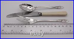 Sterling Silver Cased Child's Three Piece Cutlery Set Birmingham 1964