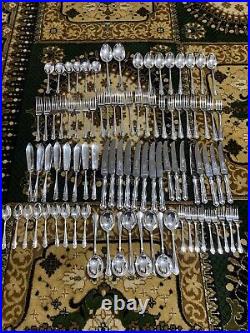 Stunning James Dixon 82 Piece Silver Plated Chippendale Cutlery Set