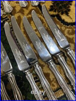 Stunning James Dixon 82 Piece Silver Plated Chippendale Cutlery Set