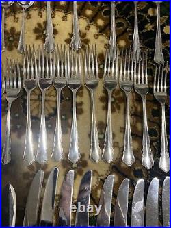 Stunning James Dixon 82 Piece Silver Plated Chippendale Cutlery Set