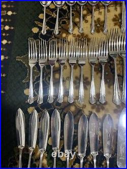 Stunning James Dixon 82 Piece Silver Plated Chippendale Cutlery Set