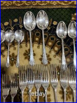 Stunning James Dixon 82 Piece Silver Plated Chippendale Cutlery Set