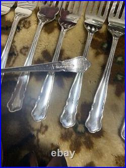 Stunning James Dixon 82 Piece Silver Plated Chippendale Cutlery Set