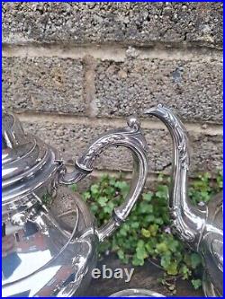 Stunning Tea Coffe Service. Onieda USA silverplated 4 Piece Set. Victorian Style