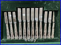 Stunning Unused Kings Pattern Boxed 44 Piece Cutlery Set