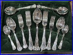 Stunning Unused Kings Pattern Boxed 44 Piece Cutlery Set