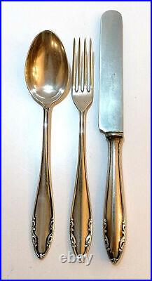 Stylish large cutlery from Berndorf 90 silver for 5 people 15 pieces
