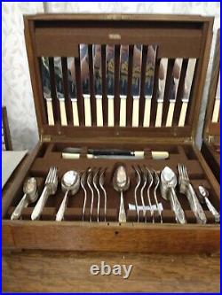 Superb Vintage 76 Piece ART DECO CUTLERY CANTEEN Oneida Sheffield 1930s