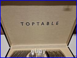 TOPTABLE, 97 PIECE CUTLERY SET Stainless Steel WOODEN BOX See Details