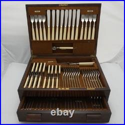 TUDOR Design Mappin & Webb London Silver Service 80 Piece Canteen of Cutlery Set