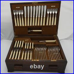TUDOR Design Mappin & Webb London Silver Service 80 Piece Canteen of Cutlery Set
