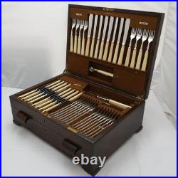 TUDOR Design Mappin & Webb London Silver Service 80 Piece Canteen of Cutlery Set