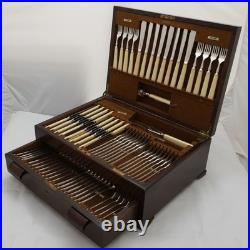 TUDOR Design Mappin & Webb London Silver Service 80 Piece Canteen of Cutlery Set