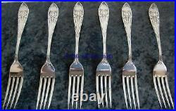 Thomas Ellin & Co 20 piece 6 setting LILY design SILVER PLATED CUTLERY set