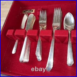 Tudor Plate Oneida Community Silver Plate Flatware Set 62 Piece Set Collectors