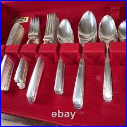 Tudor Plate Oneida Community Silver Plate Flatware Set 62 Piece Set Collectors