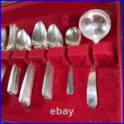 Tudor Plate Oneida Community Silver Plate Flatware Set 62 Piece Set Collectors