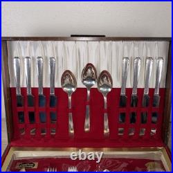 Tudor Plate Oneida Community Silver Plate Flatware Set 62 Piece Set Collectors