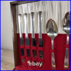 Tudor Plate Oneida Community Silver Plate Flatware Set 62 Piece Set Collectors