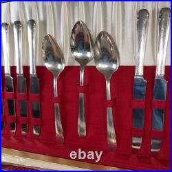 Tudor Plate Oneida Community Silver Plate Flatware Set 62 Piece Set Collectors