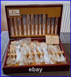UNUSED Arthur Price 82-piece'Harley' EPNS A1 cutlery set (8 place settings)