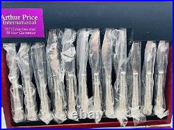 Unused 42 Piece GUILDHALL Design ARTHUR PRICE Silver Canteen of Cutlery