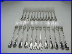 VERY FINE FRENCH Christofle SILVERPLATE FLATWARE SET, MARLY PATTERN 131 PIECES