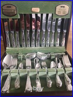 VINERS 100-Piece Tabletop Collection Silver Plated Kings Royale Or Tudor UNUSED