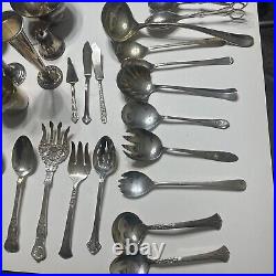 VINTAGE SILVER PLATED Mixed Lot 38 Pieces Wholesale Silverware