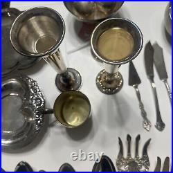 VINTAGE SILVER PLATED Mixed Lot 38 Pieces Wholesale Silverware