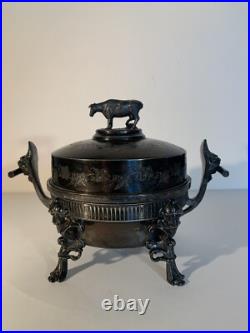 VTG 3 Piece Silver Plate Serving Warmer # 4911 By Roger Smith Co, CT