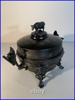 VTG 3 Piece Silver Plate Serving Warmer # 4911 By Roger Smith Co, CT