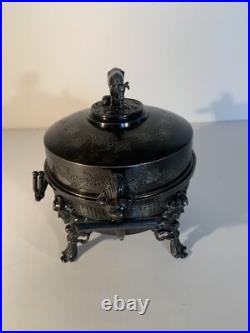 VTG 3 Piece Silver Plate Serving Warmer # 4911 By Roger Smith Co, CT