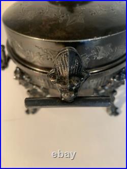 VTG 3 Piece Silver Plate Serving Warmer # 4911 By Roger Smith Co, CT