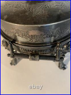 VTG 3 Piece Silver Plate Serving Warmer # 4911 By Roger Smith Co, CT