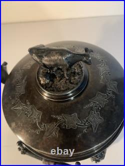 VTG 3 Piece Silver Plate Serving Warmer # 4911 By Roger Smith Co, CT