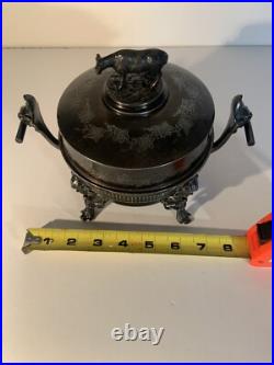 VTG 3 Piece Silver Plate Serving Warmer # 4911 By Roger Smith Co, CT