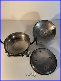 VTG 3 Piece Silver Plate Serving Warmer # 4911 By Roger Smith Co, CT