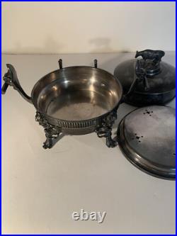 VTG 3 Piece Silver Plate Serving Warmer # 4911 By Roger Smith Co, CT