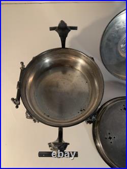 VTG 3 Piece Silver Plate Serving Warmer # 4911 By Roger Smith Co, CT