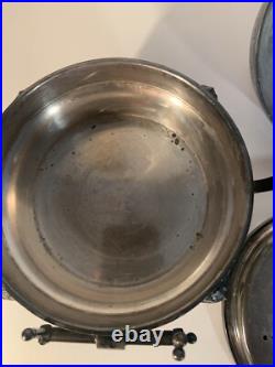 VTG 3 Piece Silver Plate Serving Warmer # 4911 By Roger Smith Co, CT