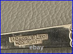 VTG 40 Piece CUTLERY CANTEEN Set Sheffield Silver plated Stainless Steel EPNS