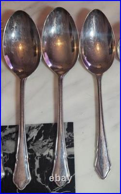 VTG George Butler Sheffield Silver Plate EPNS A1 49 Piece Dubarry Cutlery Set