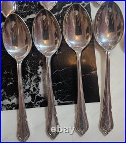 VTG George Butler Sheffield Silver Plate EPNS A1 49 Piece Dubarry Cutlery Set