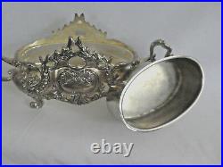 VTG Godinger Silver Art Co. Giftware Center Piece Bowl and Stand in Baroque Style
