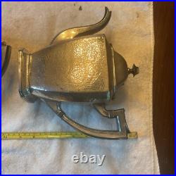 VTG SHEFFIELD 5 Pc SILVER PLATE HAND HAMMERED Coffee Tea Service Set